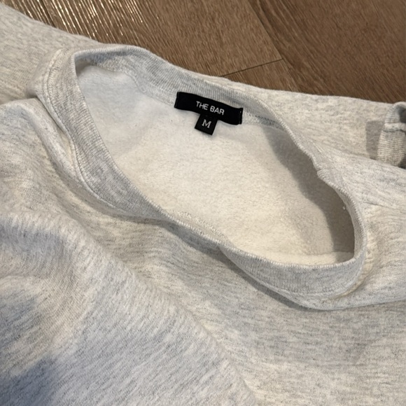 The Bar Varsity Sweatshirt Grey with White Lettering Medium - Picture 6 of 7